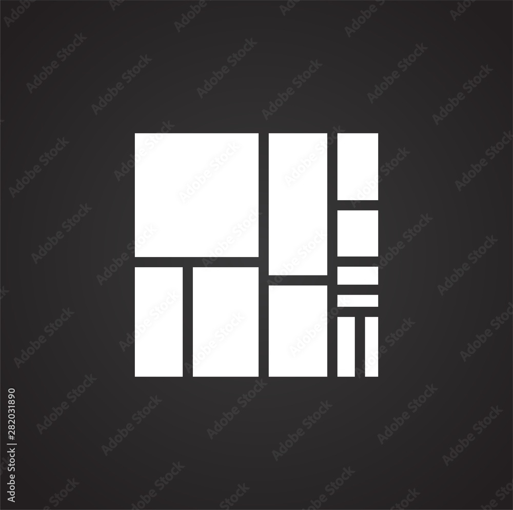 Poster infographics related icon on background for graphic and web design. simple illustration. internet co