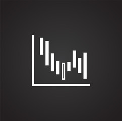 Infographics related icon on background for graphic and web design. Simple illustration. Internet concept symbol for website button or mobile app.