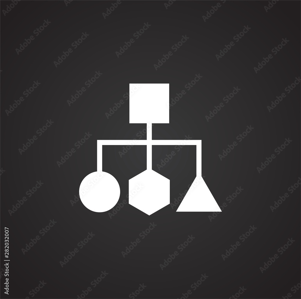 Poster infographics related icon on background for graphic and web design. simple illustration. internet co