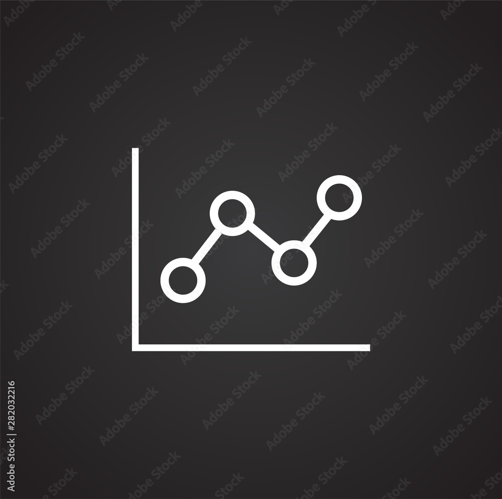 Poster infographics related icon on background for graphic and web design. simple illustration. internet co