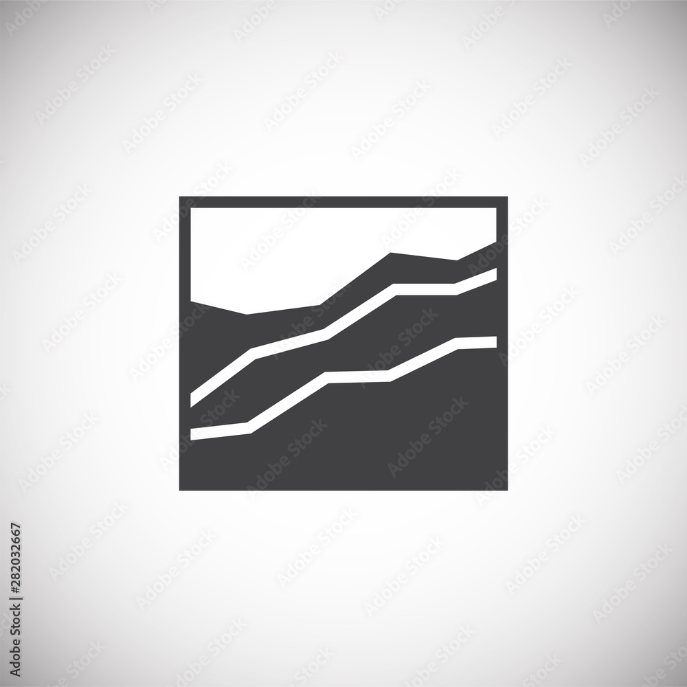 Poster infographics related icon on background for graphic and web design. simple illustration. internet co