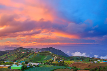 Beautiful sunsets at Phu Tubberk, Thailand    