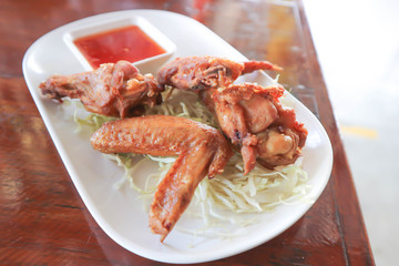 chicken wing or deep fried chicken