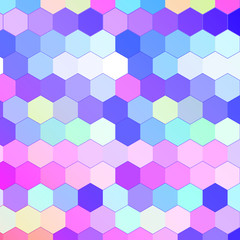 Abstract hexagonal pattern honey comb colorful vector