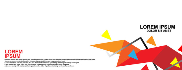 abstract banner with gradient color