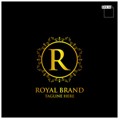 Naklejka premium royal brand logo design vector