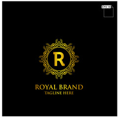 royal brand logo design vector