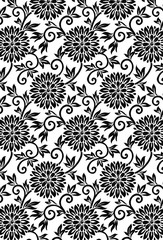 seamless floral pattern with flowers