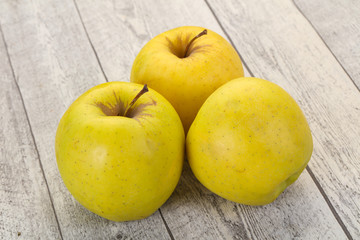 Yellow ripe apples