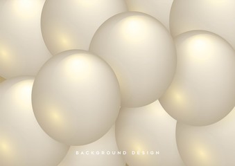 Abstract background with dynamic 3d spheres