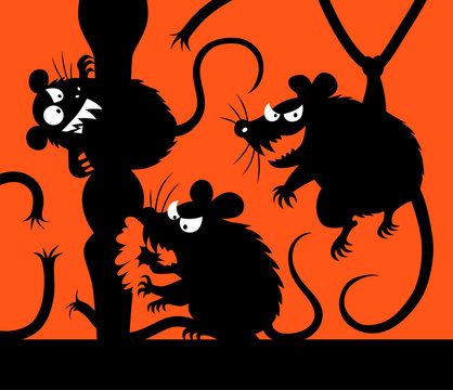 Malicious Mouses Silhouettes