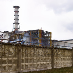 Chernobyl Nuclear Power Plant in Chernobyl Exclusion Zone
