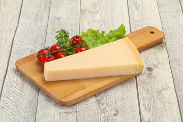 Italian traditional parmesan cheese triangle