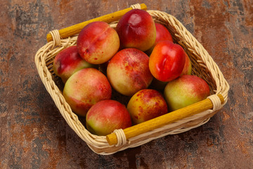 Sweet tasty fresh ripe apricots