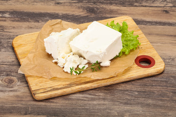 Greek traditional Feta soft cheese