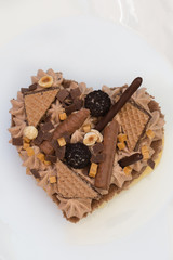 Letter Cake  mit schokoladiger Dekoration