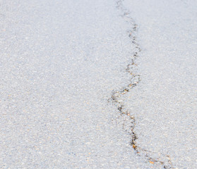 asphalt road cracked. street highway countryside