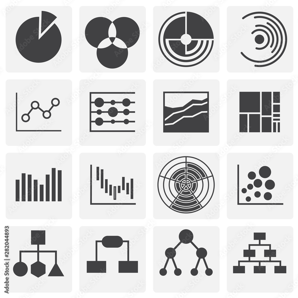 Poster infographics related icons set on background for graphic and web design. simple illustration. intern