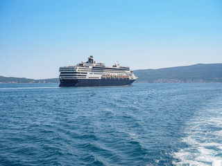 Large cruise ship in Adriatic sea