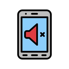 Silence vector, Back to school filled design icon