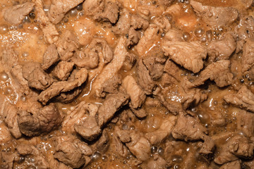 pile meat long pieces pork base tasty flavored background design