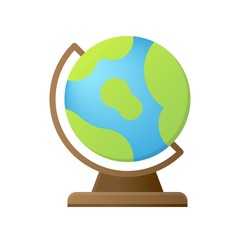 Globe vector, Back to school gradient design icon