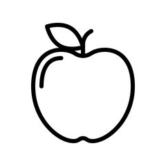 Apple vector, Back to school line design icon