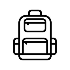 School Bag vector, Back to school line design icon