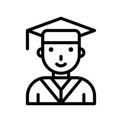 Student vector, Back to school line design icon
