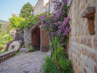 Fototapeta na wymiar Monastery Podmaine or Podostrog, Budva, Montenegro