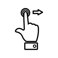 gesture - touch screen icon vector design template