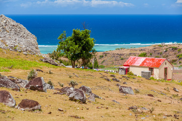 Paysage typique de l’île Rodrigues 