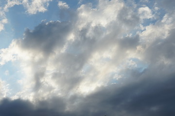 blue sky with clouds
