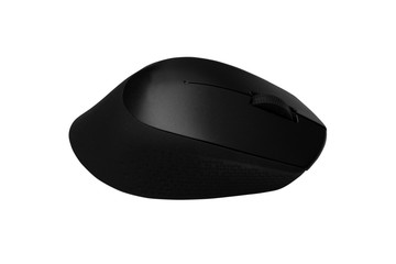 Wireless computer mouse isolated on white background - clipping paths.