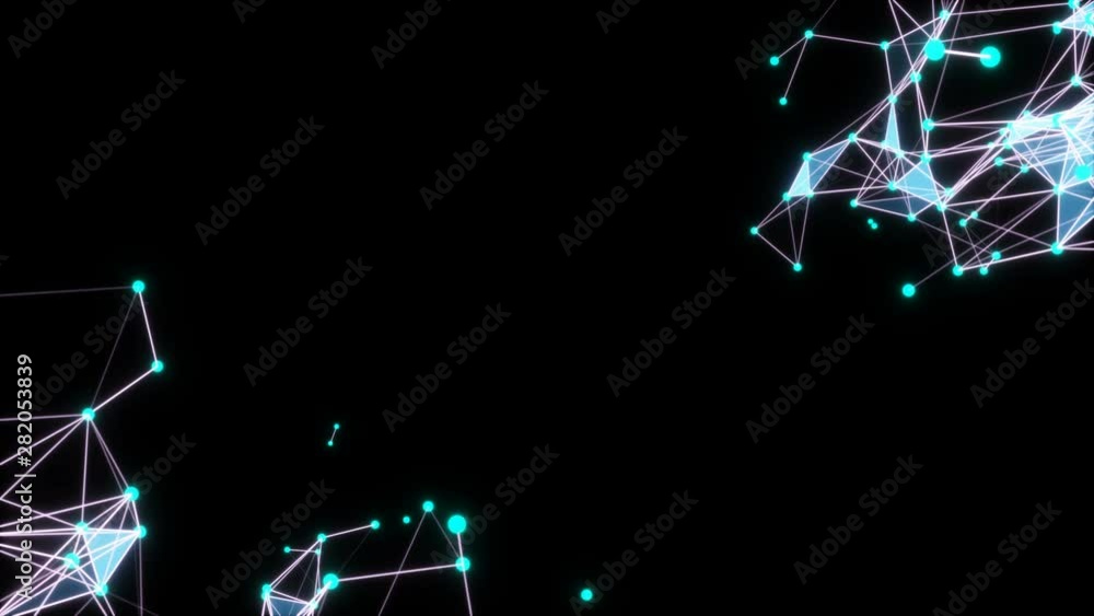 Poster abstract particle futuristic lines and dots. good for marketing and business presentation. good for 