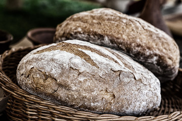 photo vintage big bread country style beige color design rustic