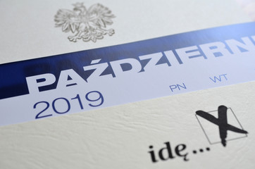 Fototapeta Wybory do parlamentu w Polsce obraz