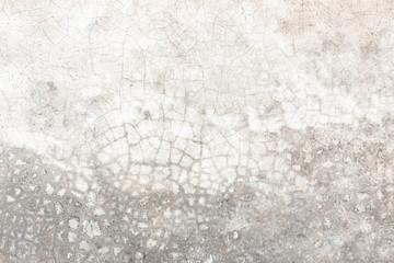 Grunge concrete wall at covered with gray cement old surface with crack in industrial building, great for your design and texture background. Black and white cracked floor texture vintage.