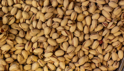 salty pistachios nuts healthy food background wallpaper picture of market counter 