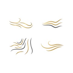 Obraz na płótnie Canvas Hair wave logo