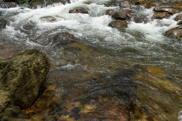 Waterfall that is a layer in Thailand