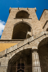 Fototapeta premium Valencia, Spain - 07/19/2019: Towers of Quart (Torres de Quart) - A Gothic Architecture