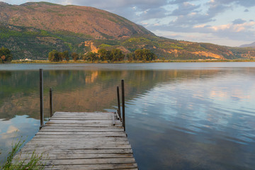Kaiafas lake in Zacharo, Peloponnese, Greece