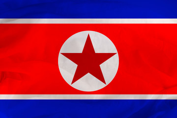 national flag of North Korea, a symbol of tourism, immigration, political asylum