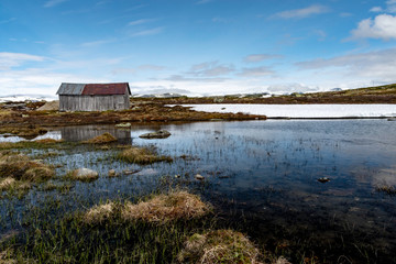 Fototapeta na wymiar Lac en Norvège