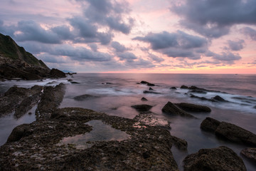 Fototapeta na wymiar Marine rock formations (Zumaia, Basque Country, Spain)