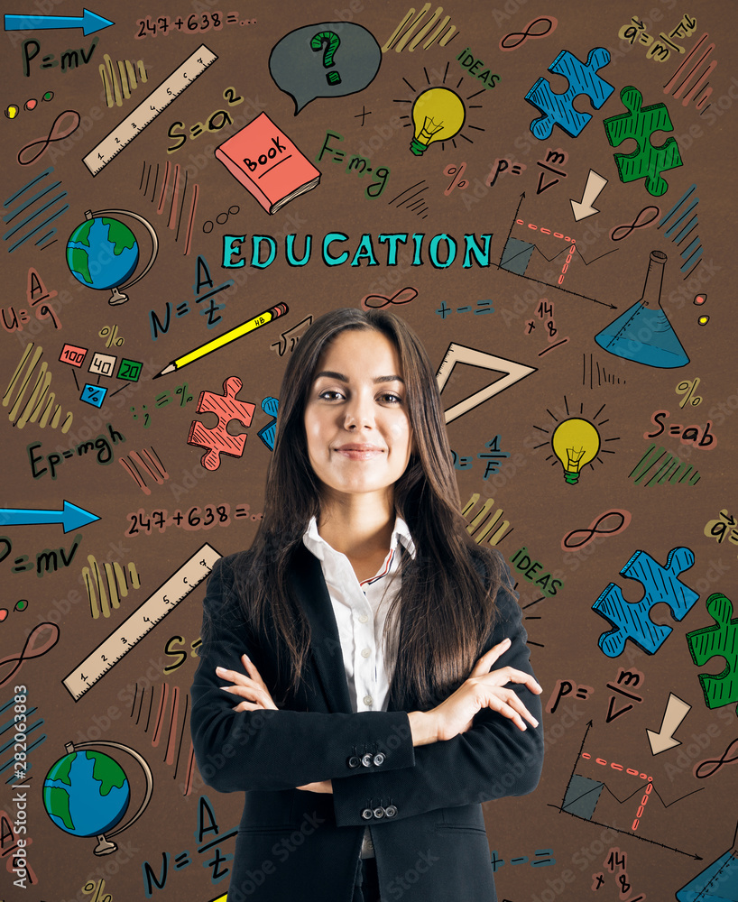Poster knowledge and science concept