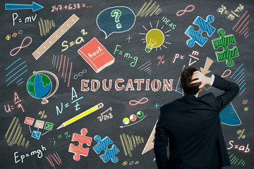 Knowledge and think concept