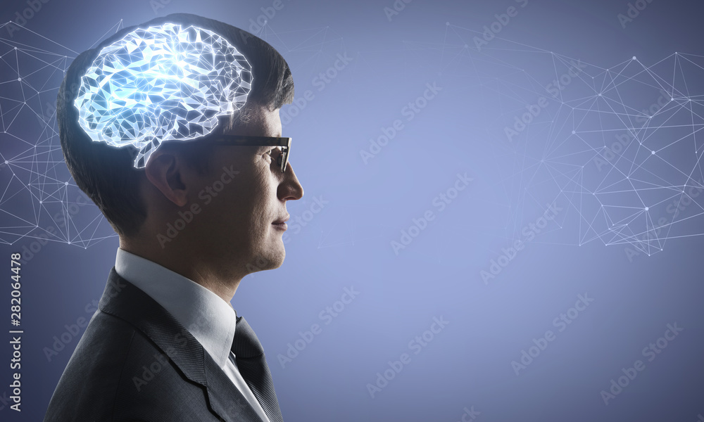 Aufkleber artificial intelligence and circuit concept
