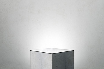 Abstract square pedestal